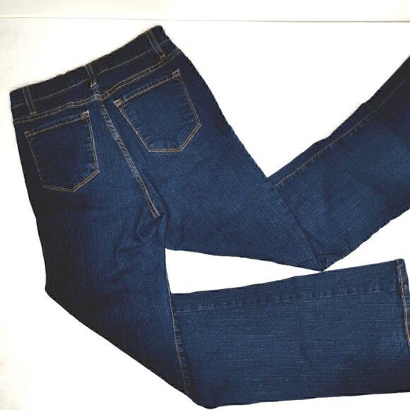 NYDJ Women's 6 Boot Cut USA Luxury Tummy Tuck Style# 700 Blue Cotton Blens Jeans - Picture 9 of 13